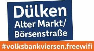 Nutzen Sie in Dülken unser kostenloses WLAN auf dem Alter Markt und der Börsenstraße.